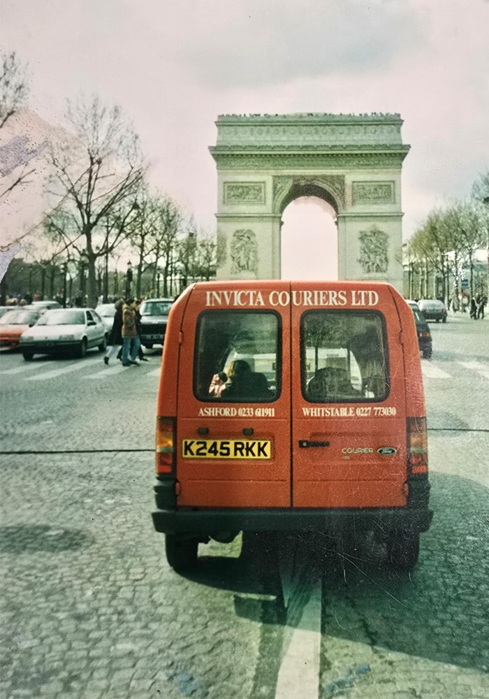 Invicta Couriers 1996 Van in Paris