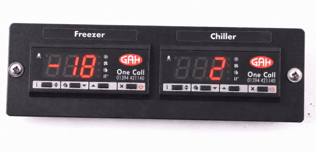 Temperature monitoring system used for courier deliveries